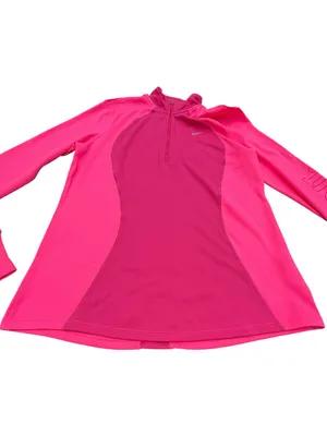 Nike Dri-FIT Running Quarter Zip Pullover Pink Women’s Large Athletic Top thumbnail 3