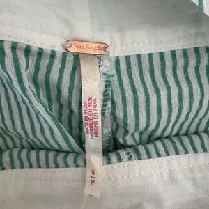 Free People Intown Mint Striped Jumpsuit Size Small NWT‎ thumbnail 5