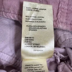 We The Free Corduroy Flare‎ Pants Lilac Purple Size 27 High Rise Zipper thumbnail 6