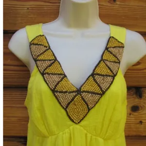 NWT Yellow Beaded Top  thumbnail 3