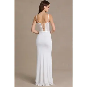 Oh Polly Beatrix Premium Embellished Lace Corset Maxi Dress Snow White Size 2 thumbnail 3