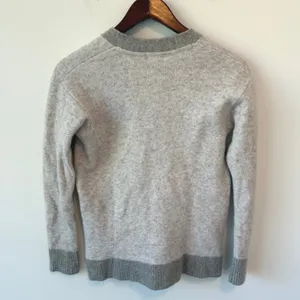 Athleta Women's Grey Westlake Merino Wool Blend Cardigan‎ Sweater Size Small thumbnail 3