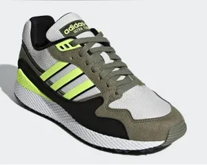 adidas women Ultra Tech Sneakers — White, Olive & Neon Yellow thumbnail 1