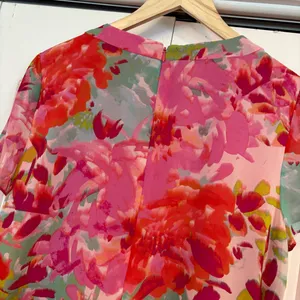 Eliza J. Pink Floral‎ Dress Size 12 thumbnail 7