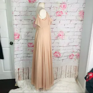 Jenny Yoo Mila nude off the shoulder gown thumbnail 6
