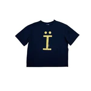 Cultoni Navy‎ Graphic T Shirt Gold Umlaut Logo Minimalist Streetwear Large thumbnail 2