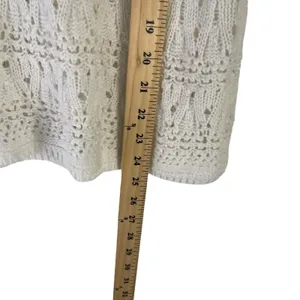 Wyatt Women's Size Medium White Sleeveless Crochet Top Festival Boho‎ Cottage thumbnail 8