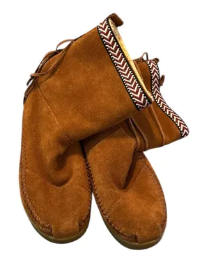 TOMS Nepal ankle boots Brown Suede Shearling Lining Size 7 thumbnail 1