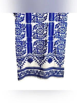 Lulu's Fond of You Shift Dress Women's Small Blue Embroidered Mini Coastal Vacay thumbnail 5