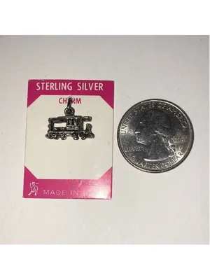 Vintage Sterling Silver Train Collectible Bracelet Charm thumbnail 2