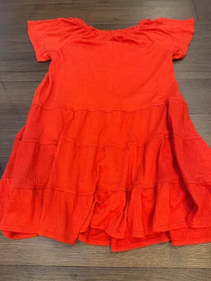 Max Studio Bright Red Tiered Mini Casual Dress Size XS - C31-061 thumbnail 6