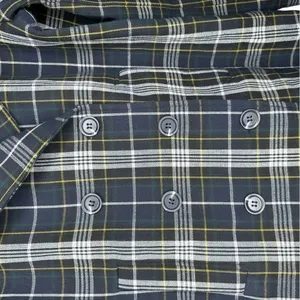 Anthropologie Current Air Plaid Double Breasted Coat Medium thumbnail 7