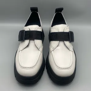 UGG Ashton Platform White Leather Lug Sole Women's Loafers Shoes - Size: 6.5 thumbnail 5