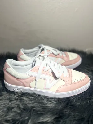 Vans Lowland Sneakers Pink White Perforated Toe Casual ComfyCush Shoes Size 9.5 thumbnail 7