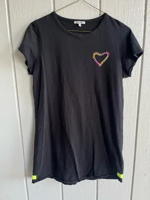Lisa Todd Cotton Love Spell‎ Tunic Dress Embroidered Heart Size L thumbnail 2