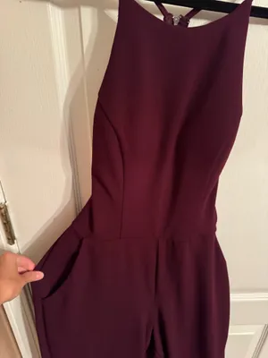 Burgundy jumpsuit Purple thumbnail 2