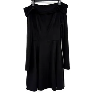 Altar'd‎ State Size Medium Off the Shoulder Black Long Sleeve Dress Short thumbnail 2