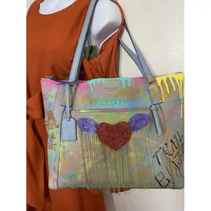 kate spade w handbag customized by me w graffi mul thumbnail 7