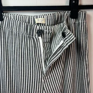 Brandy Melville John Galt Tilden Pants Black White Stripe High Rise School Small thumbnail 6