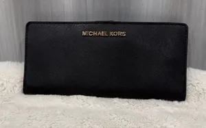 Michael Kors Black Snap Wallet thumbnail 1