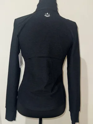 Beyond Yoga Black Long-Sleeve Active Zip Jacket thumbnail 3