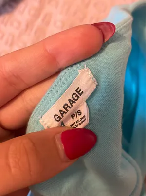 Garage Blue Halter Top thumbnail 2