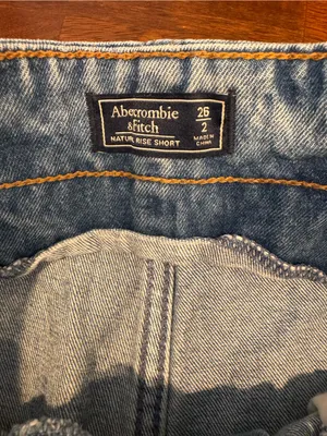 Abercrombie & Fitch Paperbag Tie Waist Buttonfly Shorts Size 2 thumbnail 7