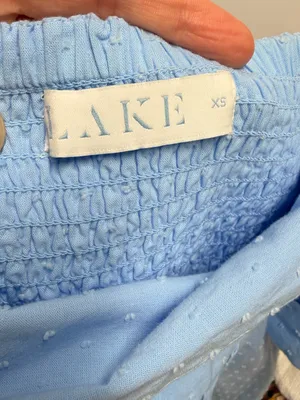 Lake Lolly Midi Dress in Morning Blue 100% cotton size xsmall women’s thumbnail 3