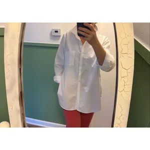 Maurices White Button Down Shirt Size L Long Sleeve Pocket thumbnail 8
