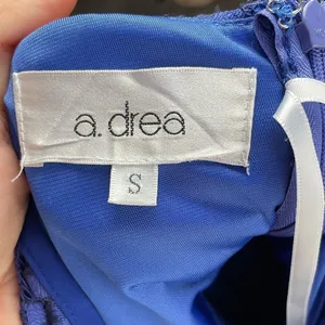 A. Drea Sweatheart Neckline Racerback Lace Mini Dress in Blue‎ Size Small thumbnail 9