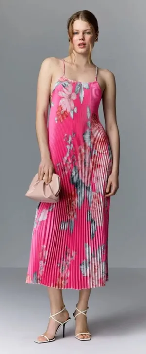 L'IDEE Pink Floral Ete Dress AU6/US2 thumbnail 1