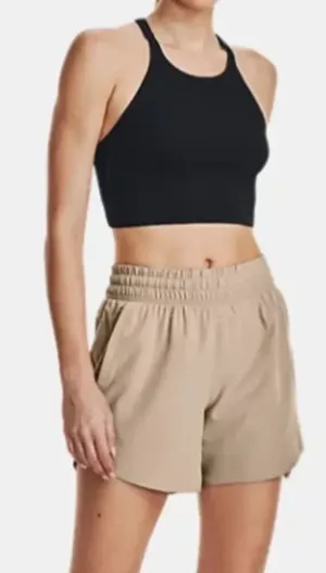 Under Armour 5" Flex Woven Pocket High Rise Short Sahara Tan thumbnail 1