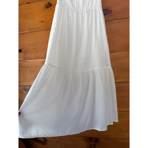 Lulus Simplicity and Sweetness White Sleeveless Tiered Midi Dress Weekend Size M thumbnail 6