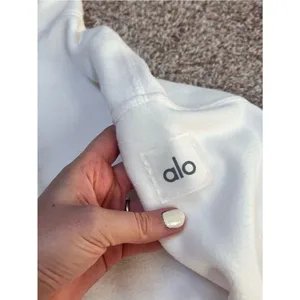Alo Yoga Polar Fleece Hazy Pullover - Ivory thumbnail 3
