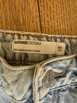 Garage Light Blue Distressed Straight Leg Jeans thumbnail 7