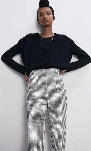 ZARA Plaid Trousers thumbnail 3
