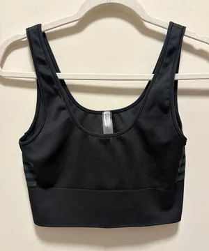 Outdoor Voices Seamless Black Scoop Sports Bralette Large thumbnail 1
