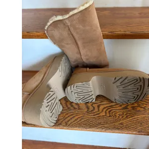 UGG Classic Esme‎ Boot New Heights Platform Boots Chestnut Suede Size 10 EUC thumbnail 5