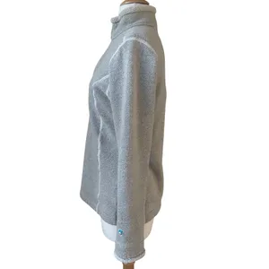Kuhl Alfpaca Fleece‎ 1/4 zip Pullover Sweater Oatmeal Beige Womens Small Fitted thumbnail 3
