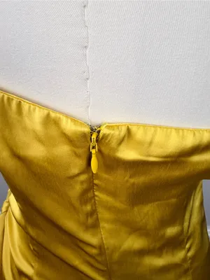 Lovers + Friends Karen Mini Dress Yellow green size small thumbnail 6