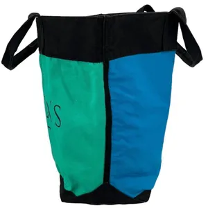 Victoria's Secret Green Blue Black Color Block Limited Edition Large Tote Bag thumbnail 3