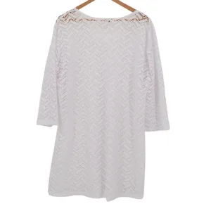 Crochet Lace Swim Cover Womens Sheer Resort Beach Vacation Cruise Pool One‎ Size thumbnail 4