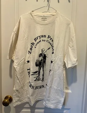 Zach Bryan The Burn, Burn, Burn Tour Tshirt thumbnail 1