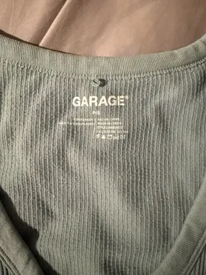 Green Garage Long Sleeve Crop Top thumbnail 2
