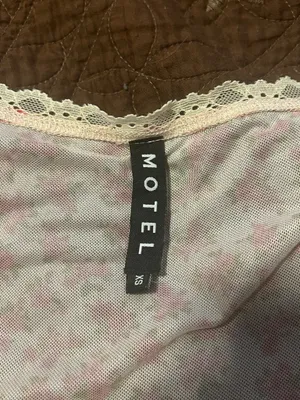 Motel Rocks Gardenia Print Mesh Top thumbnail 2