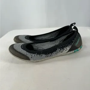 Merrill Synthetic Round Toe Flat in Grey‎ Size 6.5 thumbnail 7
