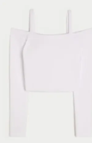 Gilly Hicks Active Workout Recharge Cold Off the Shoulder Long Sleeve Top Medium thumbnail 1