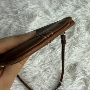 y2k COACH Leatherware Brown Wristlet thumbnail 5