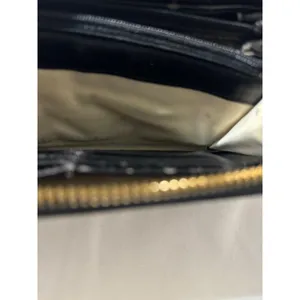 Kate Spade New York Black Cream Stripe Zip Around Wallet Organizer Continental thumbnail 7