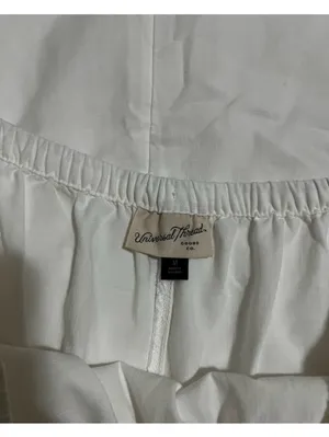 Universal Threads White Cotton Poplin Midi Skirt with Side Slits and pockets Sz M thumbnail 8